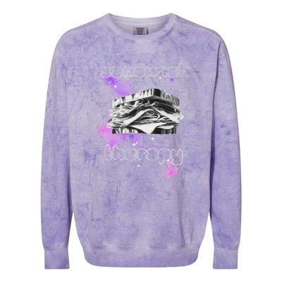 Cosmic Space Food Sandwich In Retro Vintage Galaxy Nebula Colorblast Crewneck Sweatshirt