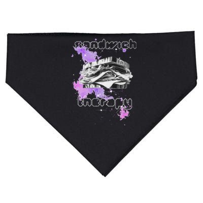 Cosmic Space Food Sandwich In Retro Vintage Galaxy Nebula USA-Made Doggie Bandana