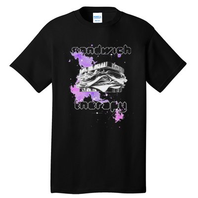 Cosmic Space Food Sandwich In Retro Vintage Galaxy Nebula Tall T-Shirt