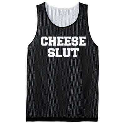 Cheese Slut Funny Cheese Lover Cheddar Curds Dairy Humor Mesh Reversible Basketball Jersey Tank