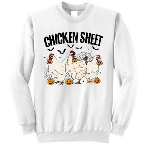 Chicken Sheet Funny Ghoul Ghost Halloween Sweatshirt