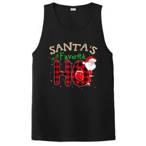 Christmas Santa's Favorite Ho Xmas Pajama Funny Naughty PosiCharge Competitor Tank