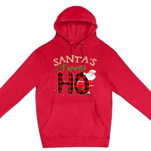 Christmas Santa's Favorite Ho Xmas Pajama Funny Naughty Premium Pullover Hoodie