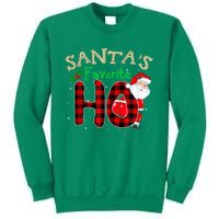 Christmas Santa's Favorite Ho Xmas Pajama Funny Naughty Sweatshirt