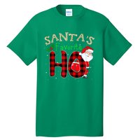 Christmas Santa's Favorite Ho Xmas Pajama Funny Naughty Tall T-Shirt