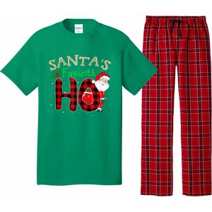 Christmas Santa's Favorite Ho Xmas Pajama Funny Naughty Pajama Set