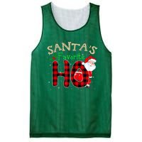 Christmas Santa's Favorite Ho Xmas Pajama Funny Naughty Mesh Reversible Basketball Jersey Tank