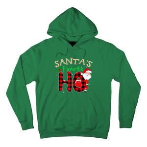 Christmas Santa's Favorite Ho Xmas Pajama Funny Naughty Tall Hoodie