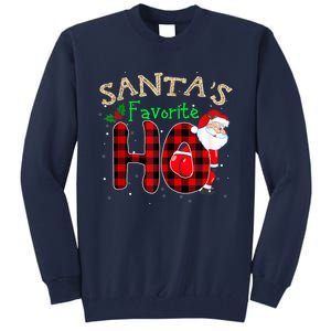 Christmas Santa's Favorite Ho Xmas Pajama Funny Naughty Tall Sweatshirt