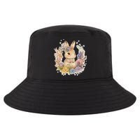 Cute Springtime Floral Baby Bunny Rabbit Cool Comfort Performance Bucket Hat