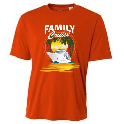 Cruise Ship Family Vacation Cruising Caribbean Funny Gift Cooling Performance Crew T-Shirt