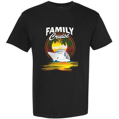 Cruise Ship Family Vacation Cruising Caribbean Funny Gift Garment-Dyed Heavyweight T-Shirt