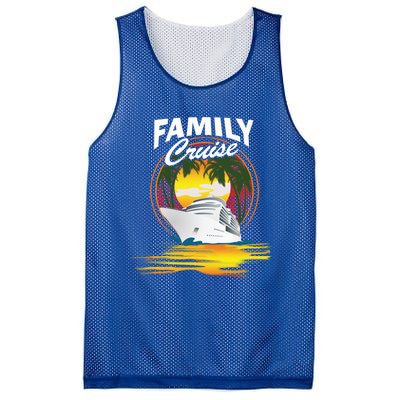 Cruise Ship Family Vacation Cruising Caribbean Funny Gift Mesh Reversible Basketball Jersey Tank