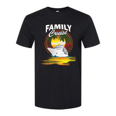 Cruise Ship Family Vacation Cruising Caribbean Funny Gift Softstyle CVC T-Shirt