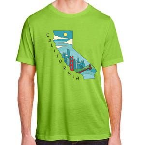 California San Francisco View Adult ChromaSoft Performance T-Shirt