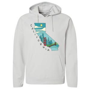 California San Francisco View Performance Fleece Hoodie