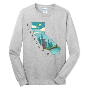 California San Francisco View Tall Long Sleeve T-Shirt