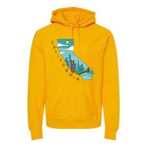 California San Francisco View Premium Hoodie