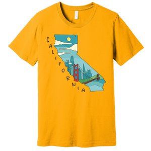 California San Francisco View Premium T-Shirt