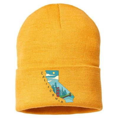 California San Francisco View Sustainable Knit Beanie