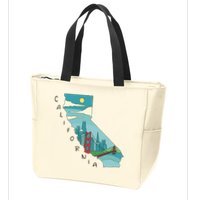 California San Francisco View Zip Tote Bag