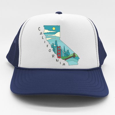 California San Francisco View Trucker Hat