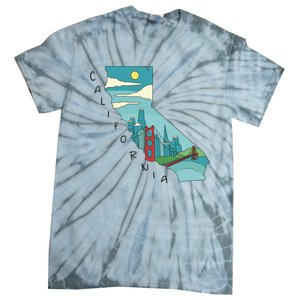 California San Francisco View Tie-Dye T-Shirt