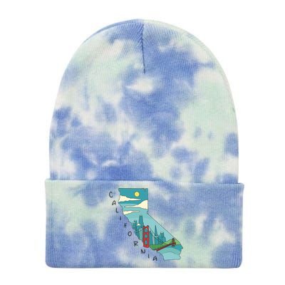 California San Francisco View Tie Dye 12in Knit Beanie