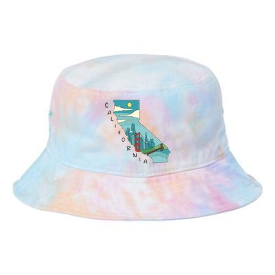 California San Francisco View Tie Dye Newport Bucket Hat