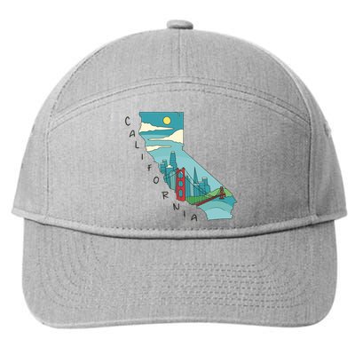 California San Francisco View 7-Panel Snapback Hat