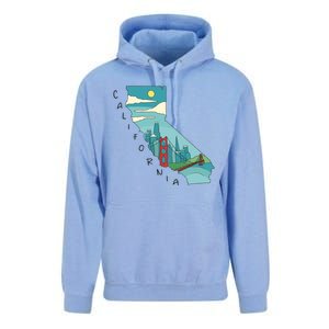 California San Francisco View Unisex Surf Hoodie