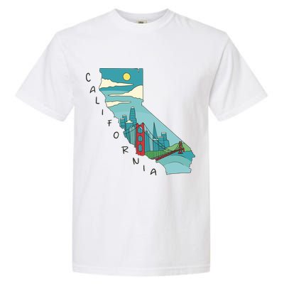 California San Francisco View Garment-Dyed Heavyweight T-Shirt
