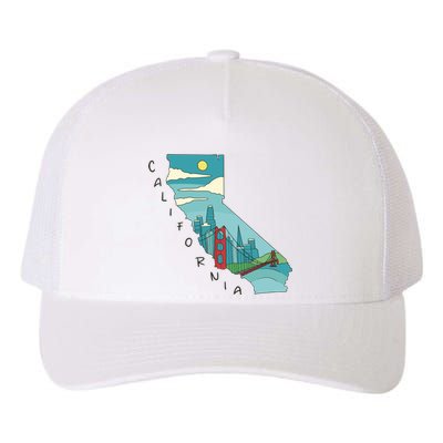 California San Francisco View Yupoong Adult 5-Panel Trucker Hat