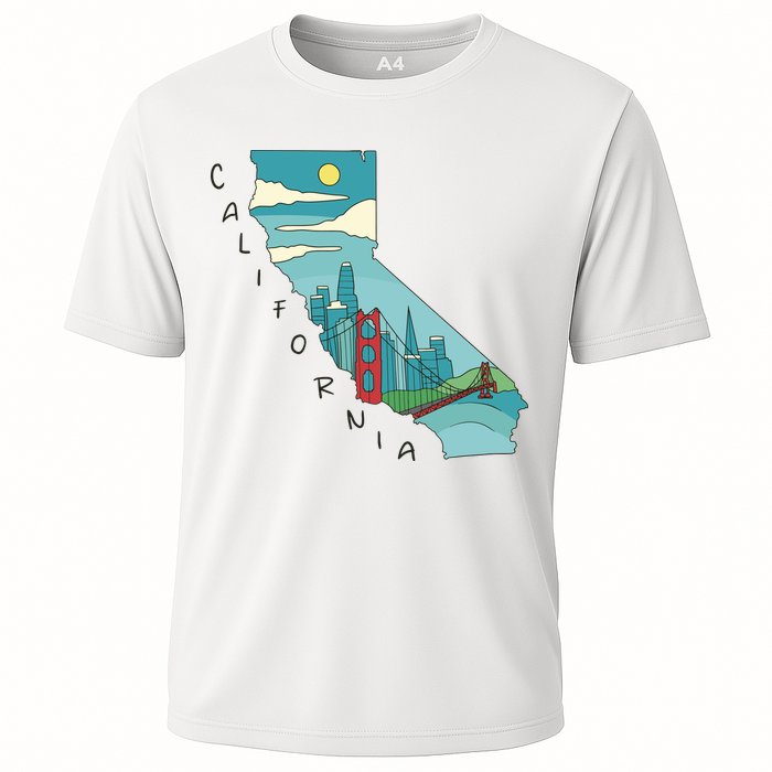 California San Francisco View Cooling Performance Crew T-Shirt