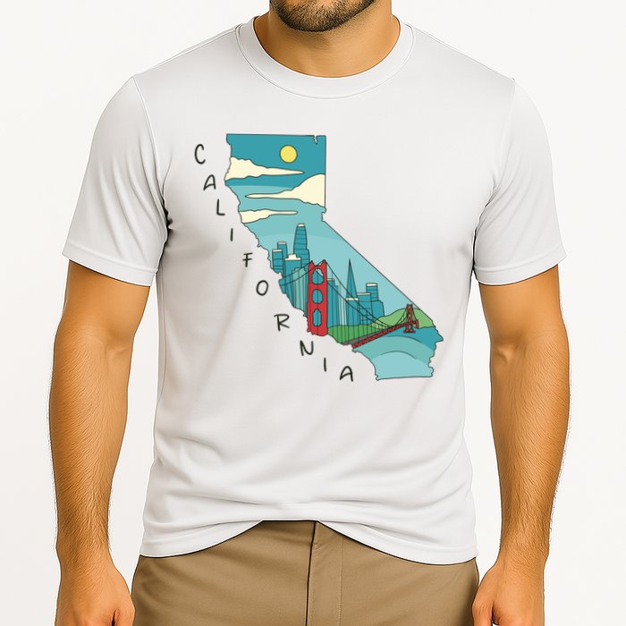 California San Francisco View Cooling Performance Crew T-Shirt