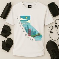 California San Francisco View Cooling Performance Crew T-Shirt