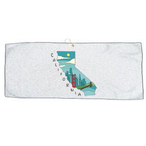 California San Francisco View Large Microfiber Waffle Golf Towel