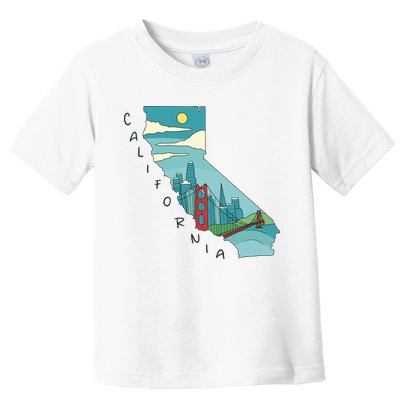 California San Francisco View Toddler T-Shirt