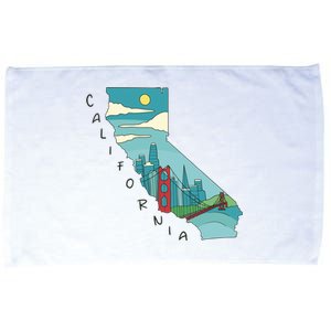 California San Francisco View Microfiber Hand Towel