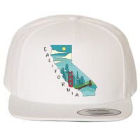 California San Francisco View Wool Snapback Cap
