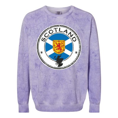 Cool Scotland Flag Colorblast Crewneck Sweatshirt