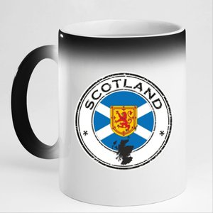 Cool Scotland Flag 11oz Black Color Changing Mug