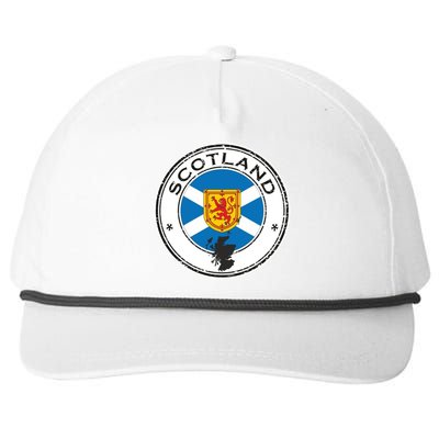 Cool Scotland Flag Snapback Five-Panel Rope Hat