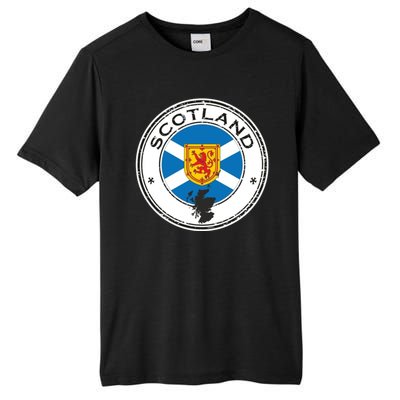 Cool Scotland Flag Tall Fusion ChromaSoft Performance T-Shirt