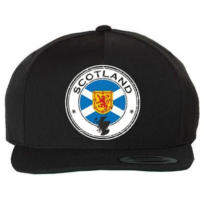 Cool Scotland Flag Wool Snapback Cap