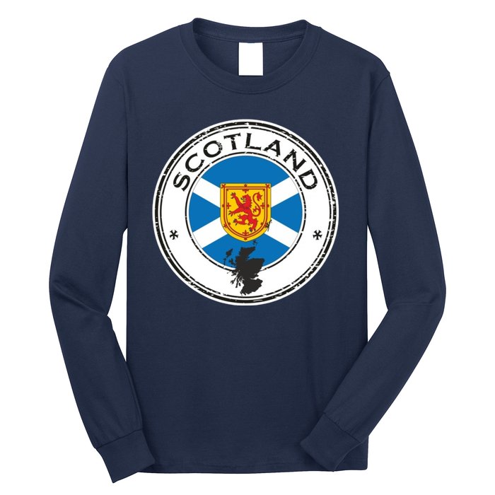 Cool Scotland Flag Long Sleeve Shirt