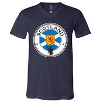 Cool Scotland Flag V-Neck T-Shirt