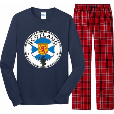 Cool Scotland Flag Long Sleeve Pajama Set