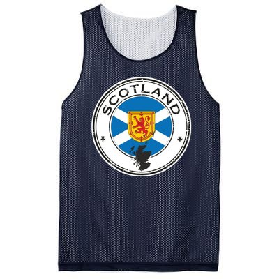 Cool Scotland Flag Mesh Reversible Basketball Jersey Tank