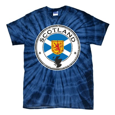 Cool Scotland Flag Tie-Dye T-Shirt